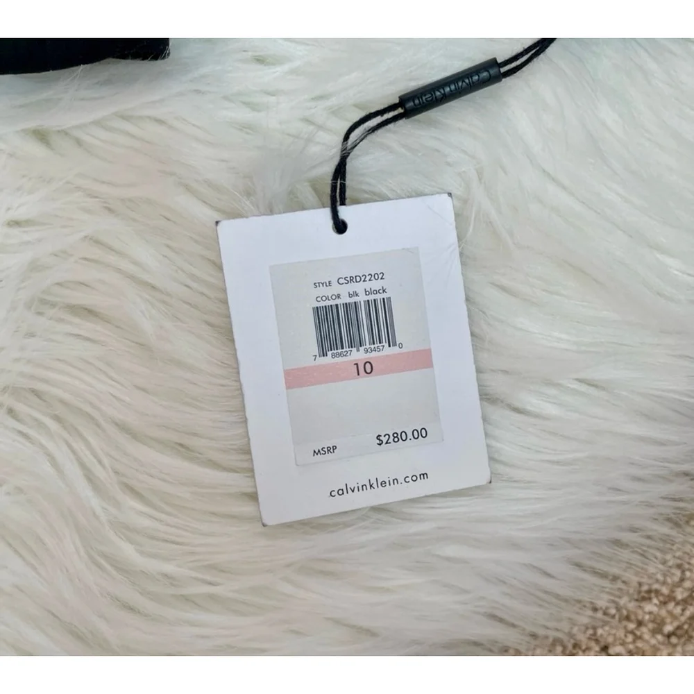 Calvin Klein Black Stretch Double Breasted Blazer NWT Size 10 Women’s - Picture 6 of 11